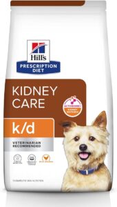 Dog food for dogs with kidney disease.